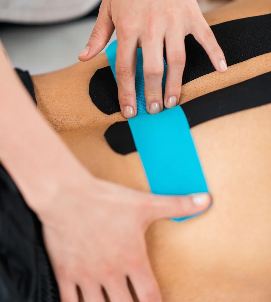 kinesio taping by chiropractor